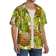 thumbnail image 4 of KLL Tropical Summer Fruit Print Men's Shirt Short Sleeve Button Down Summer Cuba Beach Shirts- Small, 4 of 7