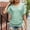Mint Green, variant on SNKSDGM Women's Plus Casual Easter Shirts Plus Size Tops for Women Long Sleeve 4X Women's Solid Color Hollow Out V Neck Pleated T Shirt Top Going Out Tops for Women Long Sleeve