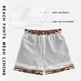 thumbnail image 3 of FORMRS Boys Swim Trunks Quick Dry Mesh Liner Boardshorts Sizes XS-XL, Blue Geometric Eagle, 3 of 7