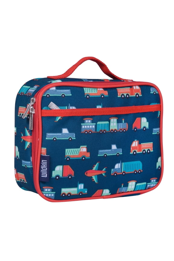 Kids Insulated Lunch Box for Boy and Girls, BPA Free (Transportation Blue)