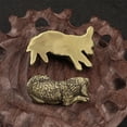 thumbnail image 3 of 7829 MetalAn1ma1Statue Dog Figurines Dog Decorative Objects for Office Home Decors, 3 of 10