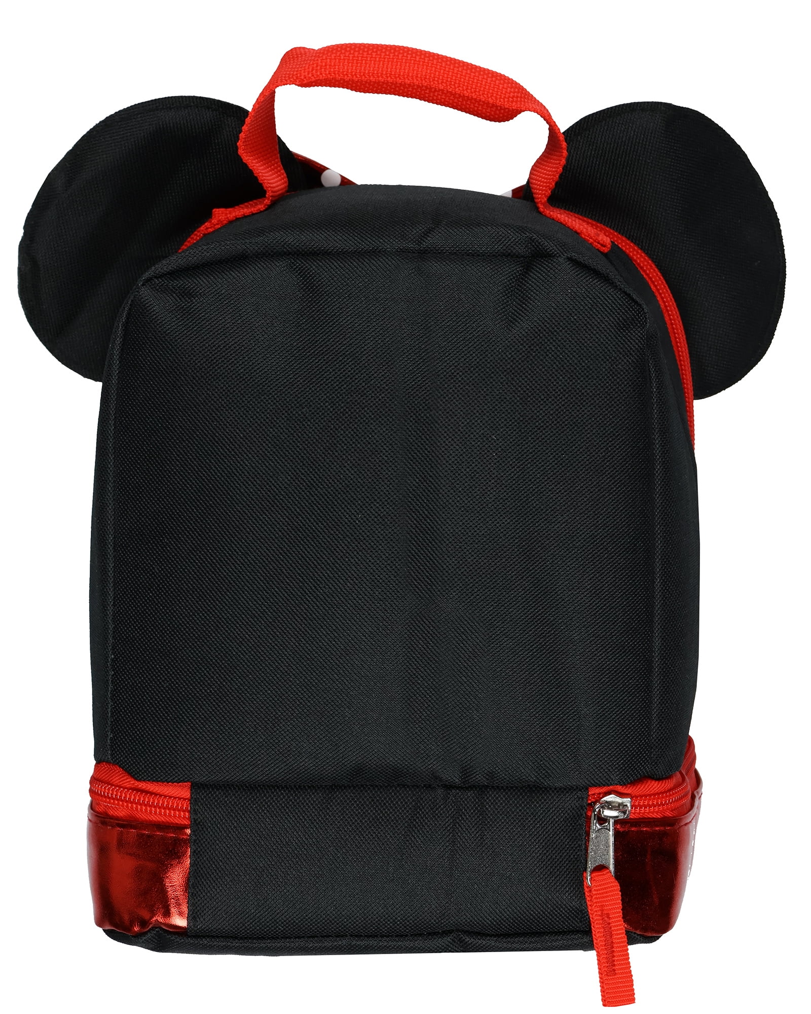 Minnie Mouse Lunch Box Minnie3D Metallic Design Dual Compartment Insulated Lunch Bag Tote 10"