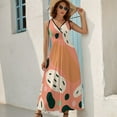 thumbnail image 2 of Leopard Print Pattern Sleeveless Dress Woman Fashion Long Dresses Women's Summer Suit Dress 2025, 2 of 7