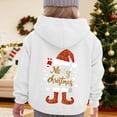 thumbnail image 2 of Staki Cute Hoodie For Girls Graphic Hoodies Kids Long Sleeve Hooded Clothes Pullover Kid Christmas Hoodie(White,7-8 Years), 2 of 7