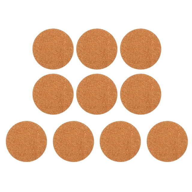 10 Pcs sous-Verres Ronds en Liège pour Plantes Tapis de Jardin DIY