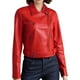 thumbnail image 2 of Chaquetas y abrigos casuales sin capucha de manga larga para mujer, chaqueta de cuero de moda para mujer, abrigo de cuero con solapa corta, traje de motociclista, chaqueta de cuero para mujer, parte s, 2 of 5