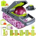thumbnail image 1 of EMAGIE Cortador de Verduras - 17 en 1 Picador de Verduras Mandolina Rallador de Verduras Rebanador de Verduras Cortador de Cebolla Papas Cortadora para Frutas Verduras y Ensaladas, 1 of 8