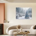 thumbnail image 6 of Vintage Christmas snow scenery Wall Art Paint Framed - Retro Xmas Festive Winter Holiday Christmas Wall Decor Canvas Print for Living Room Kitchen Bathroom Home Bedroom Decor, 6 of 9