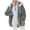 Dark Gray, variant on Plus Size Winter Coats for Women, Women Plus Size Winter Warm Loose Plush Zip Hooded Jacket Coat Shacket Jacket for Fall, Winter Gift for Women