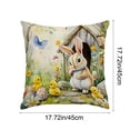thumbnail image 2 of Djunllk Pillow Covers 18x18, Spring & Easter Cozy & Breathable Holiday Home Farmhouses Decorative Pillowcases, 2 of 6