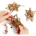 thumbnail image 3 of Decoración de árbol de Navidad 3D Adornos de árbol de Navidad Colgantes de madera Navidad hecha a mano Papá Noel Trineo de árbol de Navidad Muñeco de nieve esquí esquí Gafas de esquí, 3 of 5