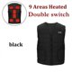 thumbnail image 3 of Chaleco de algodón con calefacción inteligente para hombre y mujer, chaleco con cuello en V calefactable de 9 áreas, chaqueta térmica Flexible para exteriores para invierno, M-7XL, 3 of 5