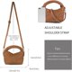 thumbnail image 3 of LHSHID Women Woven Tote Small Crossbody Bag, Weave Quilted Purse Square Shoulder Bag Woven Handbag with Detachable Strap, 3 of 6
