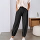 thumbnail image 2 of Pantalones casuales ajustados con puños en los tobillos para mujer - Pantalones elásticos de poliéster para primavera/verano, tallas S-XXXL, 2 of 5