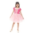 thumbnail image 2 of Disney Princess Girls Sleeping Beauty Aurora Cosplay Dress with Puff Sleeves, Sizes 4-12, 2 of 18