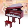 thumbnail image 3 of Mini Piano Portátil ANGGREK Juego De Taburete De Piano Para Casa De Muñecas, 3 of 7