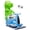 Blue, variant on 12V Power Ride On Toy with Remote Control, 360° Spin Scooter Ride On Cars for Kid with Bluetooth Music, Indoor Floor Mop & Inflatable Dinosaur, Battery Powered Ride On Cars for Toddlers Age 2-4, Blue