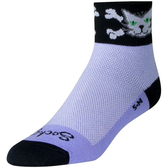 SockGuy Women's Bad Kitty Sock: Pink SM/MD