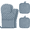 Blue, variant on SUGARDAY Silicone Pot Holders and Oven Mitts Sets Kitchen Gloves Heat-Resistant Non-Slip for Baking Cooking Black 4pcs