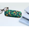 thumbnail image 6 of WIRESTER Durable Hard Clamshell Eyeglass Case with Microfiber Cloth - Fly Pineapple Pattern Dark Blue, 6 of 6