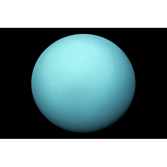 Vinyl Kids Bedroom Wall Art Planet Uranus Decor Design Ice Giant Planet Wall Decal Sticker | 10" x 10" Removable Home Living Room Greek God Of The Sky Seventh Planet From Sun Adhesive Decoration