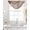 Brown, variant on Marble Grey Sheer Waterfall Valance Curtains for Window, Modern Abstract Ink Painting Luxury Rod Pocket Sheer Topper Swag Curtains for Living Room, Kitchen 38.5"W x 47.2"L, 2 Panels