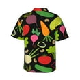 thumbnail image 3 of Fotbe Cartoon Vegetables Hawaiian Shirt For Men Unisex Summer Beach Casual Short Sleeve Cotton Linen Button Down Shirts-X-Large, 3 of 9