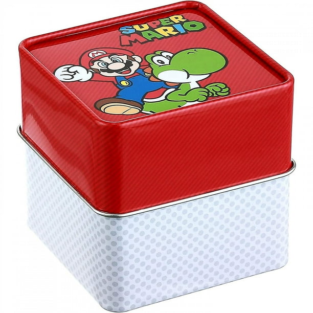 Super Mario Bros. Boîtier métallique lumineux Pop Top LCD Watch 
