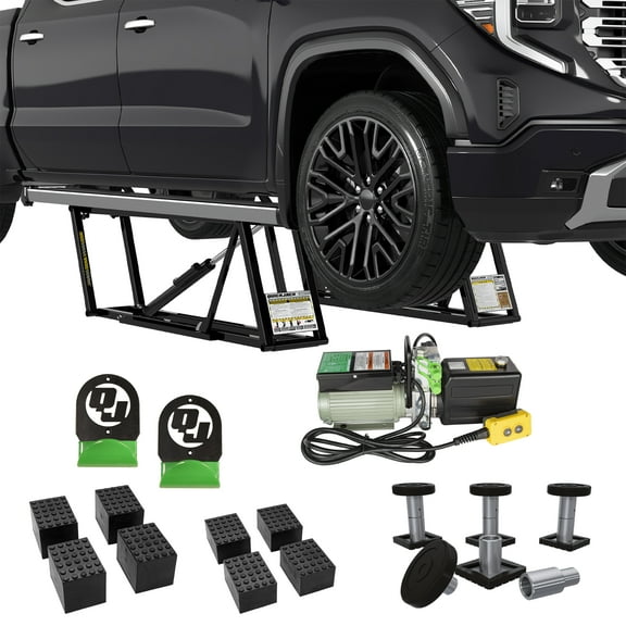 QuickJack Bundle 8000TLX Portable Car Lift with 110V Power Unit.