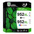 thumbnail image 1 of Cartuchos de tinta Mooxrbog 952XL de alto rendimiento, paquete de 4, 1 of 7