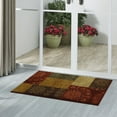 thumbnail image 2 of Mainstays Transitional Medallion Block Red Print Indoor Accent Rug, 2'6"x3'10", 2 of 7