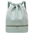 thumbnail image 1 of PENGXIANG Drawstring Backpack Adjustable Strap Basketball Bag for Women Men (Black), 1 of 7