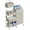 White, variant on 2In1 Baby Diaper Caddy Organizer and Storage, 3 Tier Rolling Cart with Drawer, Mobile Utility Cart Baby Dresser Clothes Organizer for Crib, Art & Craft Storage, White, 17"W x 11.42"D x 33.5"H