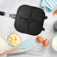 thumbnail image 5 of Sartén para Parrilla con Ruedas Mini Sartén Sartén para Panqueques de Doble Cara Sartén Antiadherente para Huevos Hamburguesas Sartén para Huevos con Múltiples Orificios, 5 of 5
