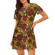 thumbnail image 1 of Disketp Sunflower para Camisón Corto de Manga Corta para Mujeres, Camisón Cómodo con Escote Redondo, Bonito y Confortable, 1 of 6