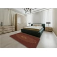 thumbnail image 4 of Ahgly Company Indoor Rectangle Patterned Mahogany Brown Area Rugs, 2' x 4', 4 of 6