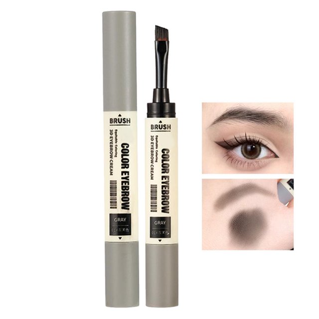 Lápiz de cejas de 4 colores Lápiz de tatuaje de cejas Marrón claro, Marrón claro, Gris negro, Marrón oscuro Lápiz de cejas resistente al agua Maquillaje de ojos