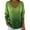 Green, variant on Women's Sweatshirt Sequin Print Long Sleeve V Neck Drop Shoulder Pullover Shirts Black