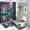 Ship-1, variant on Fantasy Ship Print Shower Curtain Set 4-Set Magical Night Scene Moonlight Bathroom Decor Set Includes U-Mat ,Floor Mat ,Toilet Cover Mat ,Shower Curtain with 12 Hooks,72inx72in
