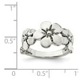 thumbnail image 3 of Sterling Silver Polished/Antiqued Flower Ring - Size 7, 3 of 3