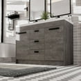 thumbnail image 6 of Eviva Lugano 48" Cement Gray Modern Double Sink Bathroom Vanity w/ White Integrated Top, 6 of 7