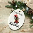 thumbnail image 4 of I May Look Calm Quirky Chicken Ornament, Cute and Funny Christmas Gift, 4 of 6