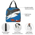 thumbnail image 2 of Kdxio Shark With Sunglasses and Lobste Print Insulated Lunch Bag,Reusable Tote Lunch Box for Women Men,Leakproof Cooler Lunch Bags for Work Office Travel Picnic, 2 of 6