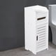 thumbnail image 5 of Mueble de baño blanco con puertas en capas y portarrollos integrados. Estilo moderno. Ideal para organizar el baño. Solución de almacenamiento esencial. Elegante alternativa a un refrigerador de pare, 5 of 6