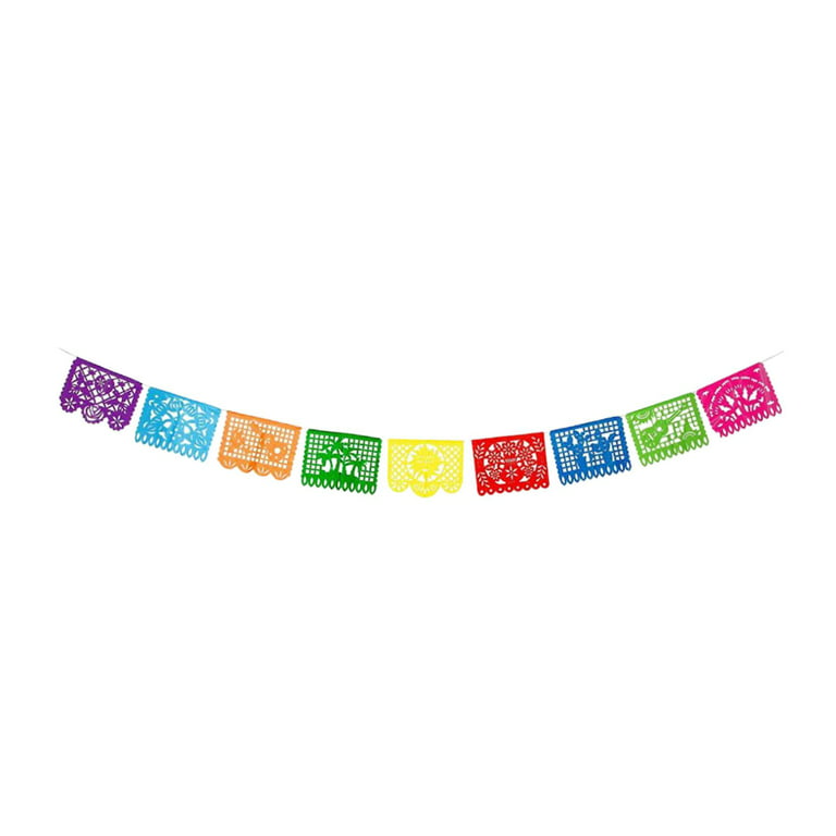 Mexican party banners, pack of 5 papel picado banners, Cinco de Mayo party  decorations, Day of the Dead decorations, Mexican birthday party supplies