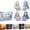 #B, variant on Fairy Doll Making Kit, Flower Fairies Patchwork Sewing Craft Set with Fabric Supplies, Create 4 Winged Elf Dolls, DIY Project for Beginners, Handmade Home Decor Gift (#A)