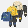 thumbnail image 2 of Toddler Baby Boy Clothing Sets Cartoon Printed Long Sleeve Tops and Pants Kids 2pcs Outfits, 2 of 7