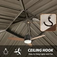 thumbnail image 3 of EAGLE PEAK 12x12 Outdoor Aluminum Frame HardtopGazebo with Galvanized & Powder Coated Steel Double Roof, Includes Netting and Curtains, for Garden, Patio, Deck and Lawn, 3 of 7