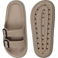 thumbnail image 6 of Weweya Sandals for Women and Men - Pillow Slippers - Double Buckle Adjustable Slides - EVA Flat Sandals, 6 of 6