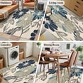 thumbnail image 5 of 3'x5' Area Rugs, Sage Green Blue Floral Indoor Outdoor Area Rug for Living Room Bedroom, Vintage Beige Botanical Washable Bathroom Rugs Kitchen Floor Carpet Mats Home Decor Aesthetic, 5 of 8